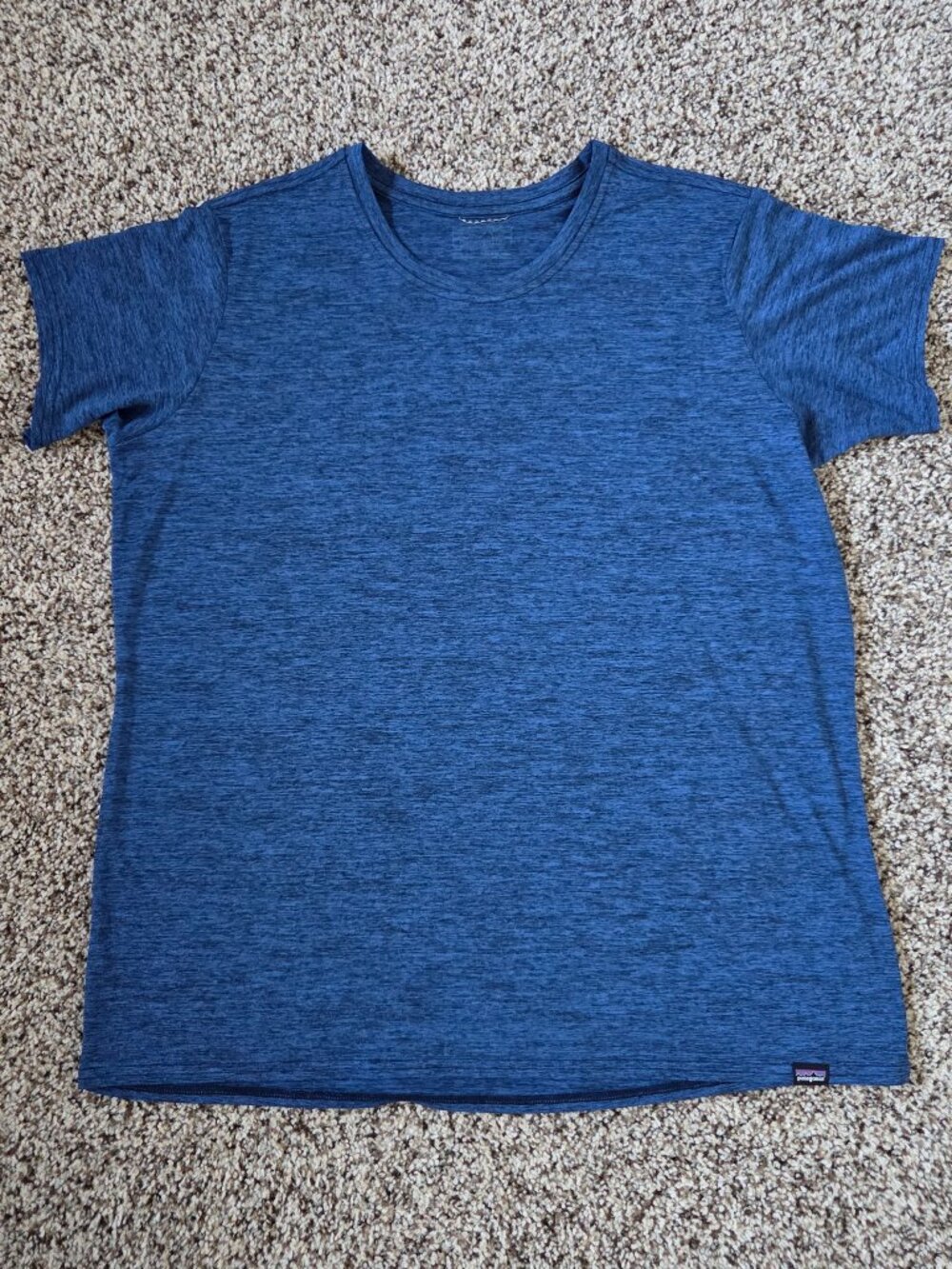 Patagonia Daily Cool Shirt Womens XL Blue Marled Outdoor Hiking